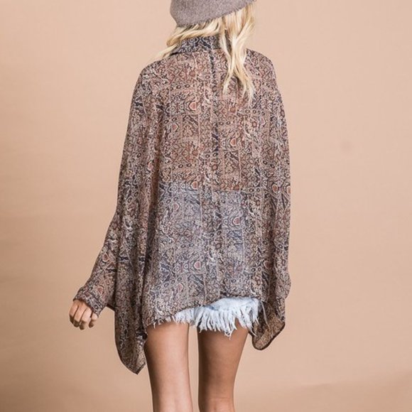 Chiffon Boxy Button Down - Picture 2 of 8